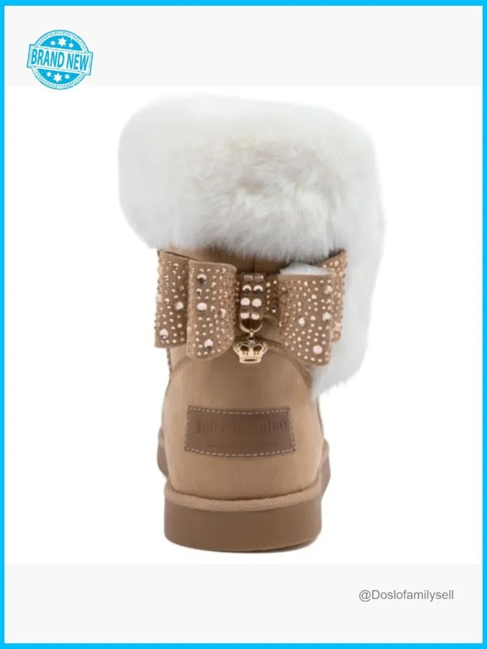 Faux Suede Slip On Winter Snow Boots Warm Fur Lining Comfortable Fashion Ankle